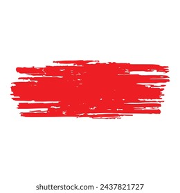 Red color Vector Abstract Brush, Stock brush and palette vector art and illustration on white background