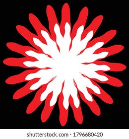 Red color vector or illustration