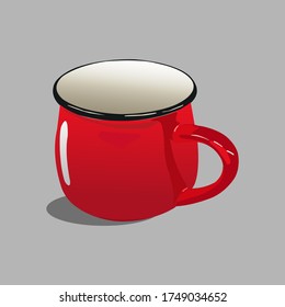 Vector de color rojo Imagen de Mug