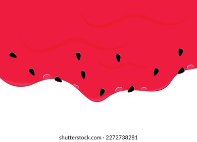 red color watermelon juice background vector