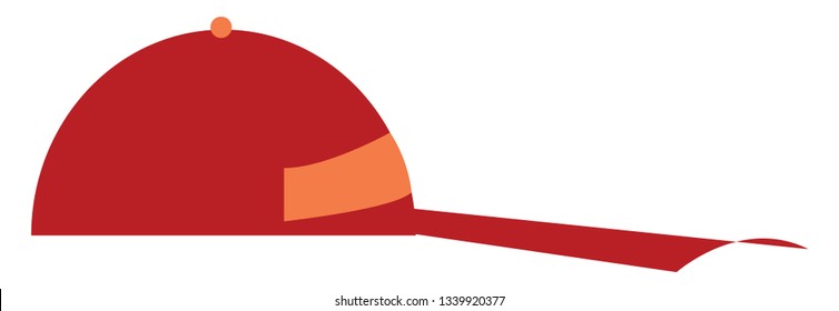Ein rotes Oberteil, Vektorfarbzeichnung oder Illustration