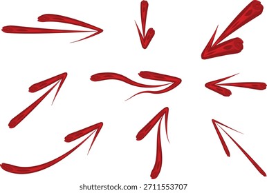 red colorful pattern design creative arrows collection