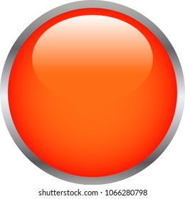 Red Colorful Shiny round button 2