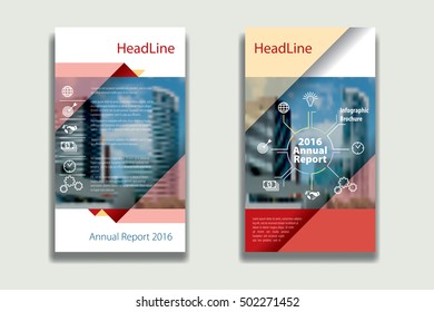 Jahresbericht Rote Farben Broschüre Broschüre Flugblatt Muster Design, Gestaltung der Buchabdeckung, Abstrakte Präsentationsvorlagen, flyer-Infografik-Vorlage, Vektorhintergrund