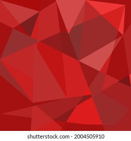Color rojo fondo geométrico de baldosas. Patrón vectorial para la decoración.