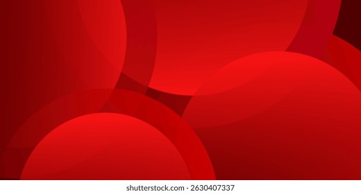 Fondo abstracto de color rojo - Formas de círculo geométrico brillante patrón de diseño de fondo Ilustración vectorial eps10. Concepto futurista. Gráfico de alta calidad. Patrón de lujo.