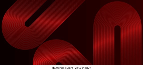 Red colour abstract gradient background with curve lines Dynamic shapes composition design background vector illustration eps10.