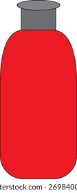 a red colour bottle icon 