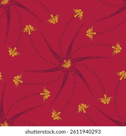 Red colour circle pattern in vector