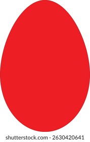 Un diseño de huevo de color rojo 