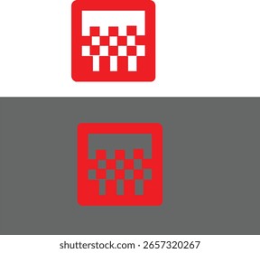 Red colour icon design EPS 10