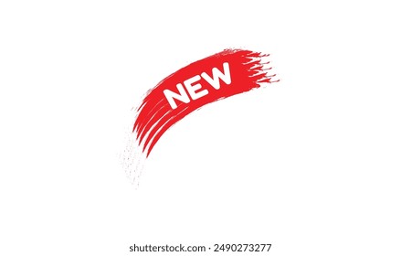 Red colour new tag vector illustration for use.