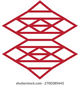 Diseño único del icono del color rojo 
