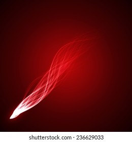 red comet abstract