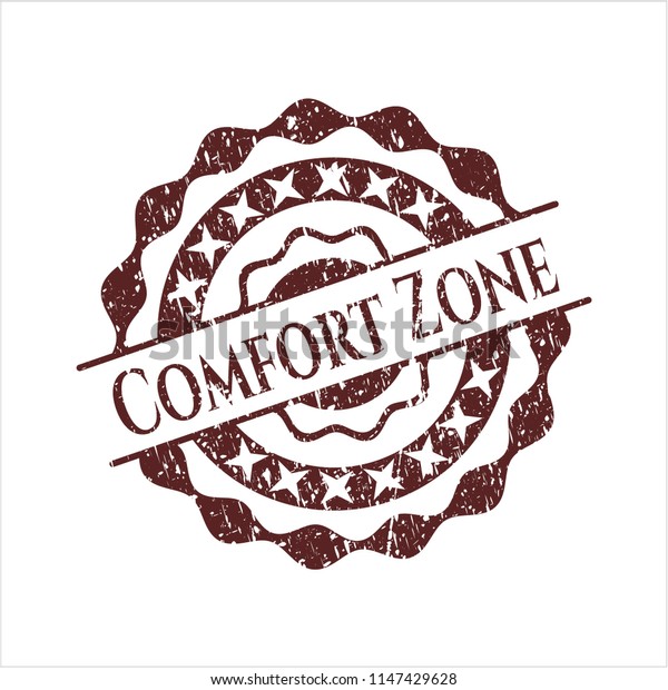 Red Comfort Zone Rubber Grunge Texture Stock Vector Royalty Free