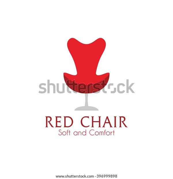 Red Comfy Chair Business Sign Vector Stock Vector Royalty Free