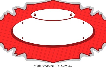 
Red comic background. Information board background