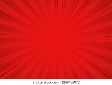 Red Comic Cartoon Background. Vector Illustration Design.