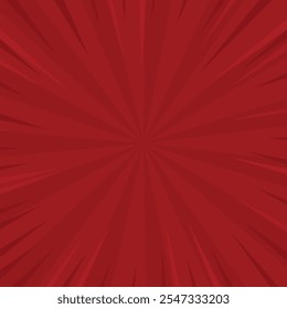 red comic sunburst spiral rays retro background
