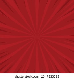 red comic sunburst spiral rays retro background