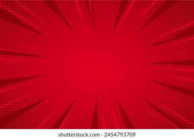 RED COMIC ZOOM BACKGROUND VECTOR FREE