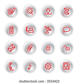 red communication icons