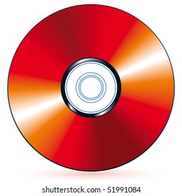 Red compact disc - blend and gradient only