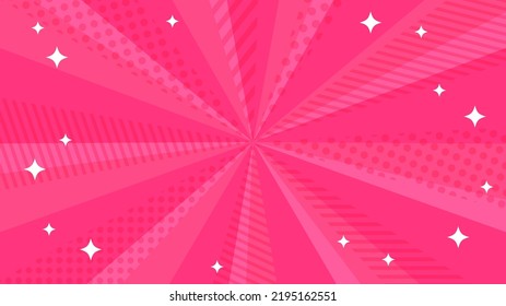 red concentrated lines with stripes and dots and glitter