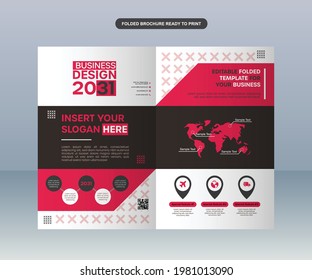 Red Conference Modern Business Brochure Template