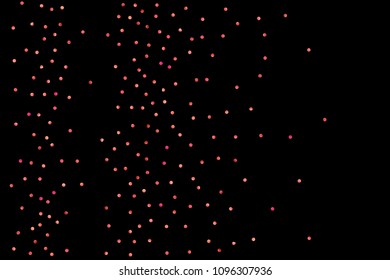 Red confetti background. Falling rose glitter. Graphic design for invitation, wedding, birthday, christmas card. Happy surprise backdrop. Abstract particles banner. Vector festive template. 