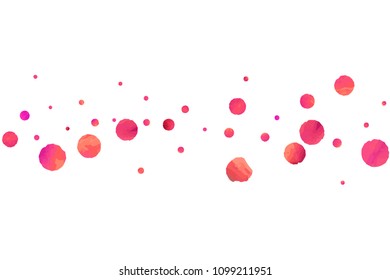 Red confetti background. Falling rose glitter. Graphic design for invitation, wedding, birthday, christmas card. Valentines day backdrop. Abstract particles explosion. Vector festive concept. 
