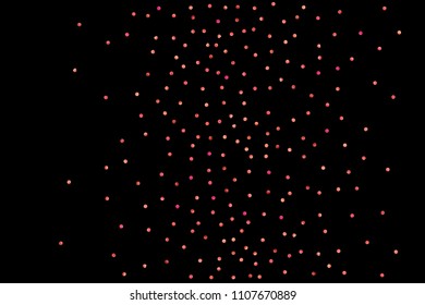 Red confetti background. Falling rose glitter. Graphic design for invitation, wedding, birthday, christmas card. Happy surprise backdrop. Abstract particles banner. Vector festive template. 