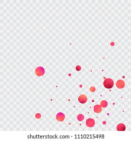 Red confetti background. Falling rose glitter. Graphic design for invitation, wedding, birthday, christmas card. Valentines day backdrop. Abstract particles explosion. Vector festive template. 