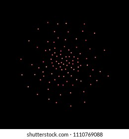 Red confetti background. Falling rose glitter. Graphic design for invitation, wedding, birthday, christmas card. Happy surprise backdrop. Abstract particles banner. Vector festive template. 
