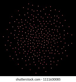 Red confetti background. Falling rose glitter. Graphic design for invitation, wedding, birthday, christmas card. Happy surprise backdrop. Abstract particles banner. Vector festive concept. 