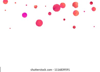 Red confetti background. Falling rose glitter. Graphic design for invitation, wedding, birthday, christmas card. Valentines day backdrop. Abstract particles explosion. Vector festive concept. 
