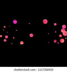 Red confetti background. Falling rose glitter. Graphic design for invitation, wedding, birthday, christmas card. Happy surprise backdrop. Abstract particles banner. Vector festive template. 