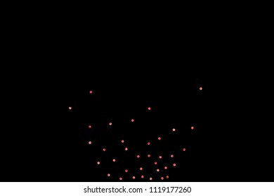 Red confetti background. Falling rose glitter. Graphic design for invitation, wedding, birthday, christmas card. Valentines day backdrop. Abstract particles explosion. Vector festive concept. 