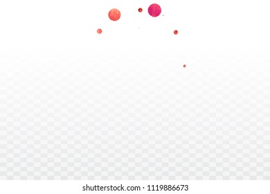 Red confetti background. Falling rose glitter. Graphic design for invitation, wedding, birthday, christmas card. Happy surprise backdrop. Abstract particles explosion. Vector festive template. 