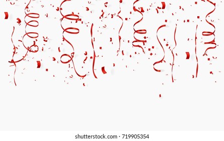 red confetti concept design background