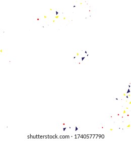 Red Confetti Gift. Yellow Party Graphic. Blue Birthday Year. Isolated Card. Pink Falling Wallpaper. Celebrate Background. Carnival Wedding. Christmas Year.