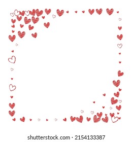 El fondo blanco del vector del contenedor rojo. Textura del 3d Corazón. Papel tapiz de la Boda Borgoña.