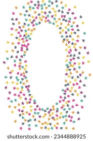 Red Confetti Vector White Background. Yellow Foliage Frame Set. Isolated Leaf Illustration. Bright Confetti Design.