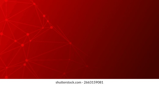 fundo da conexão vermelha. conceito de tecnologia moderna. EPS 10 moderno