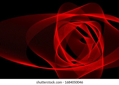 Red contemporany neon digital effect background, modern card design 