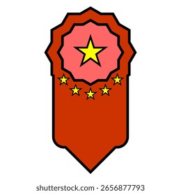 red content channel follower label icon vector illustration