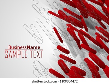 Red contrast abstract technology background. Red corporate design. Abstract tech corporate red design flyer background. Black geometric illustration for flyer, brochures, web graphic design background