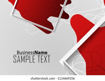 Red contrast abstract technology background. Red corporate design. Abstract tech corporate red design flyer background. Black geometric illustration for flyer, brochures, web graphic design background