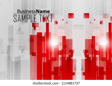 Red contrast abstract technology background. Red corporate design. Abstract tech corporate red design flyer background. Black geometric illustration for flyer, brochures, web graphic design background