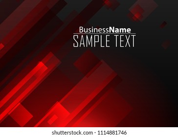 Red contrast abstract technology background. Red corporate design. Abstract tech corporate red design flyer background. Black geometric illustration for flyer, brochures, web graphic design background